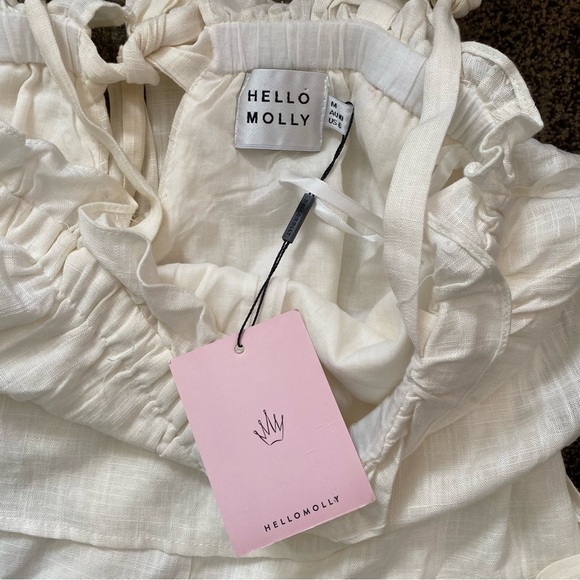 Hello Molly SEA FOAM ROMPER WHITE - Picture 7 of 7